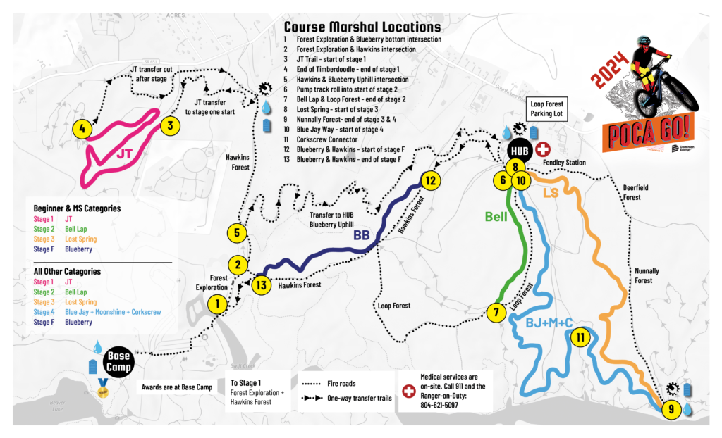 course marshal map
